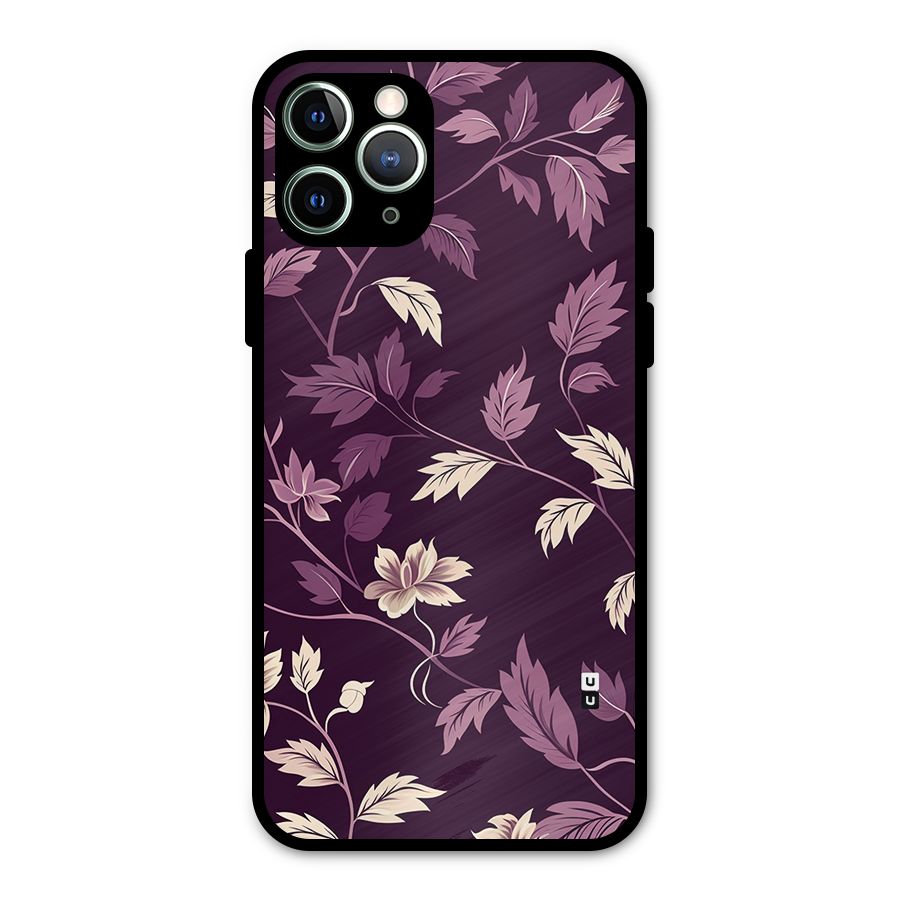 Traditional Florals Metal Back Case for iPhone 11 Pro Max