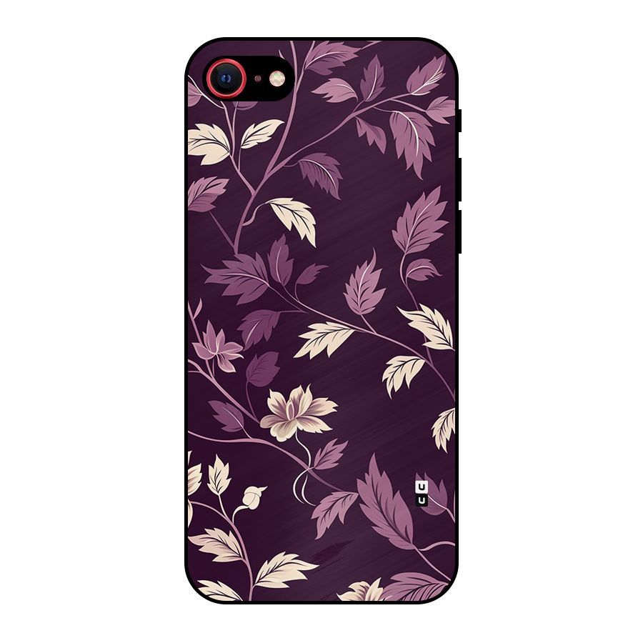 Traditional Florals Metal Back Case for iPhone SE 2022