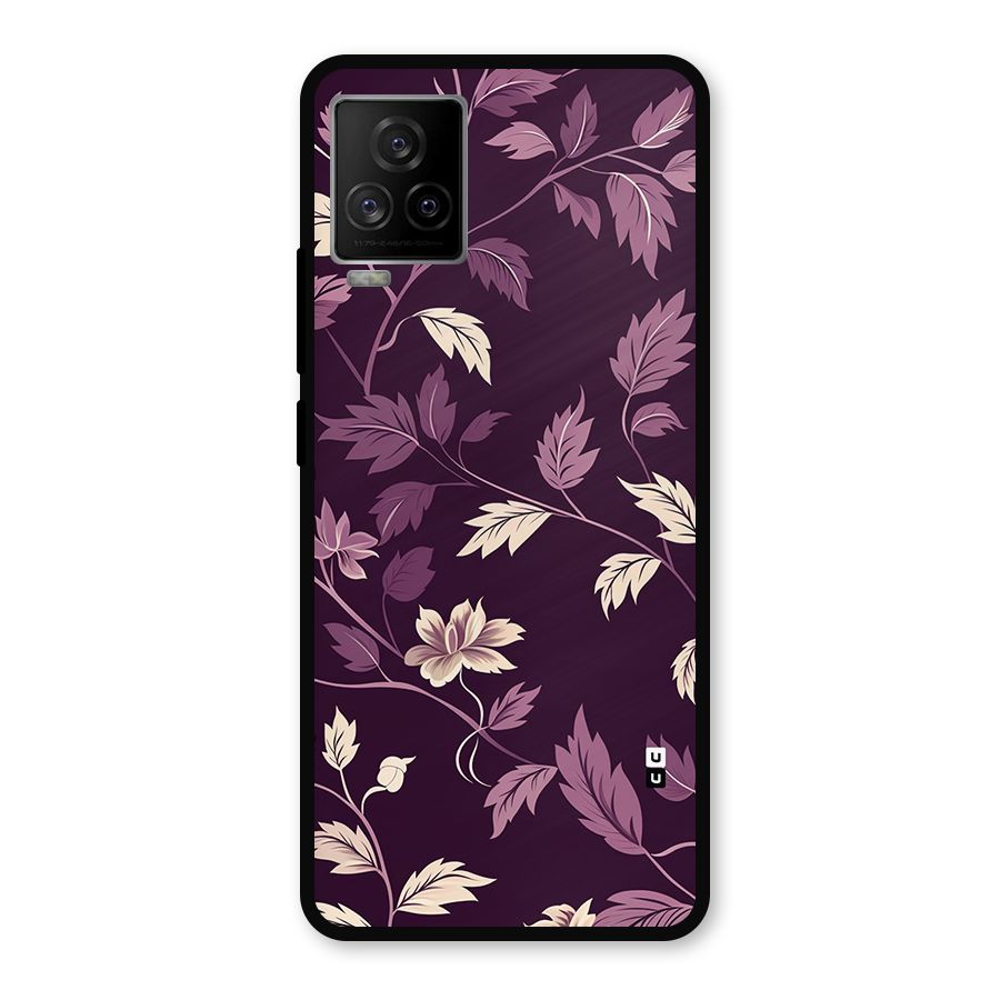 Traditional Florals Metal Back Case for iQOO 7 Legend 5G