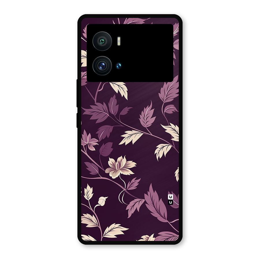 Traditional Florals Metal Back Case for iQOO 9 Pro