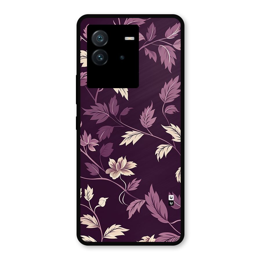 Traditional Florals Metal Back Case for iQOO Neo 6 5G