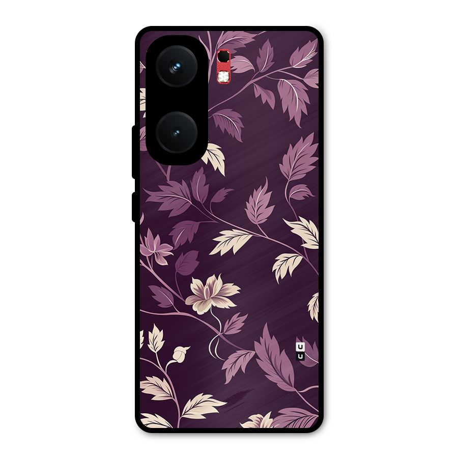 Traditional Florals Metal Back Case for iQOO Neo 9 Pro