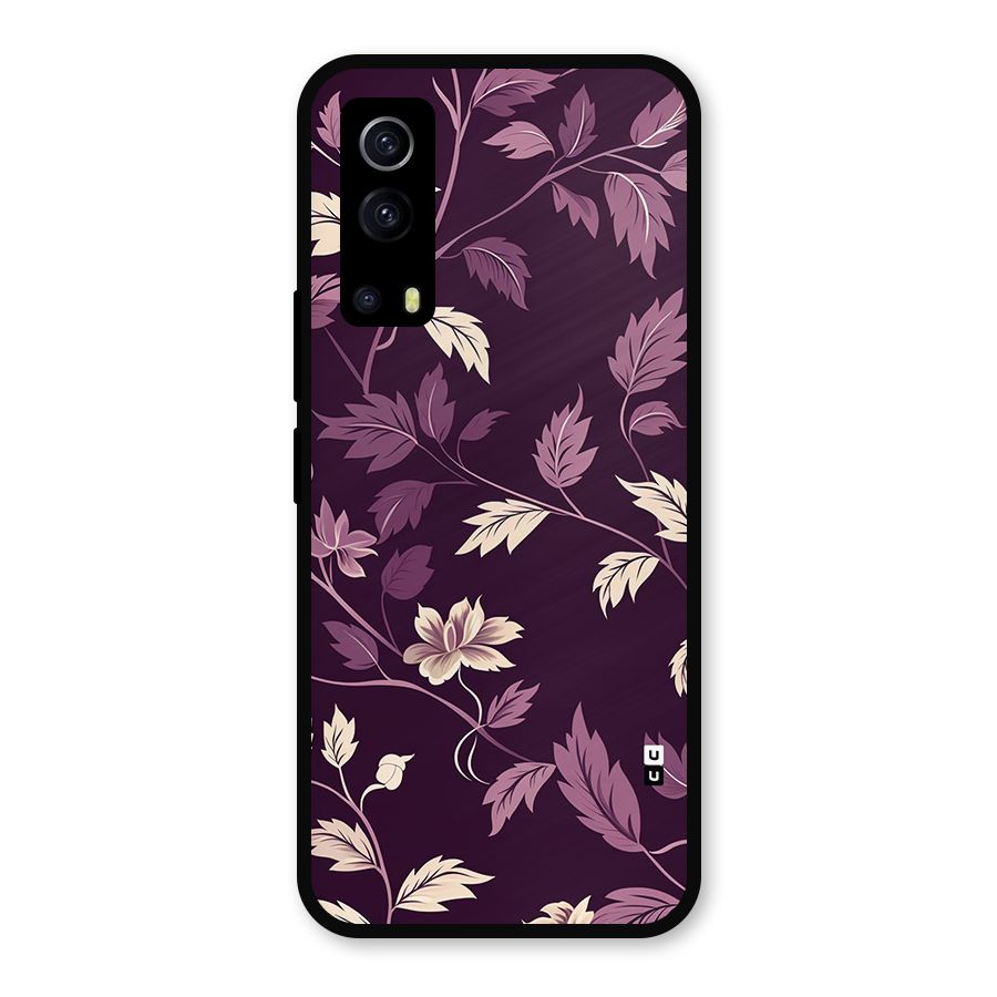 Traditional Florals Metal Back Case for iQOO Z3