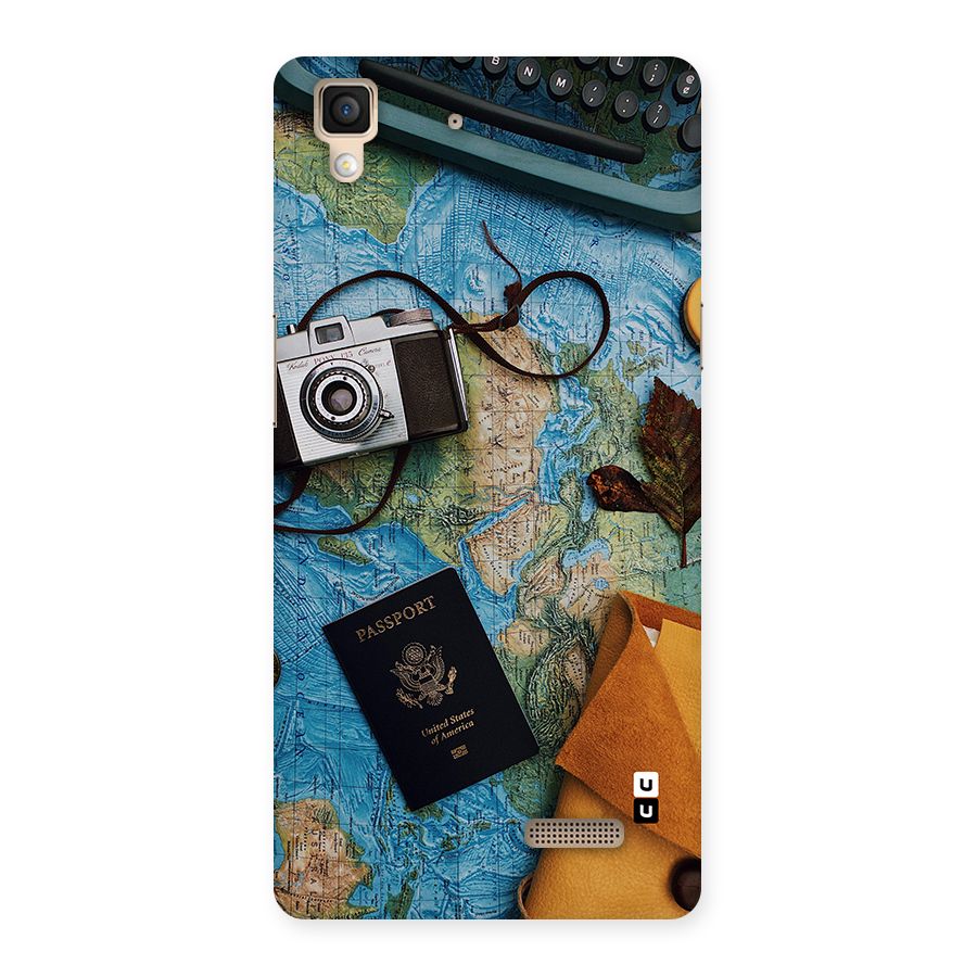 Travel Essentials Back Case for Oppo R7