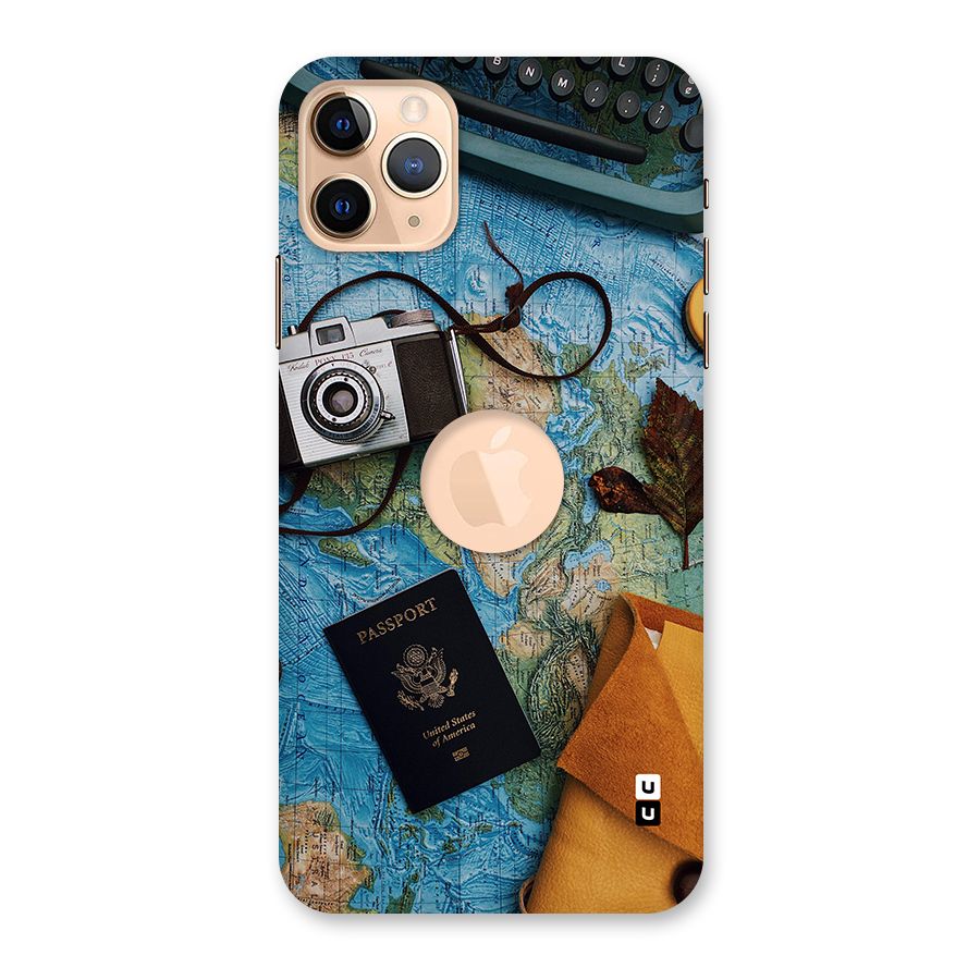 Travel Essentials Back Case for iPhone 11 Pro Max Logo Cut