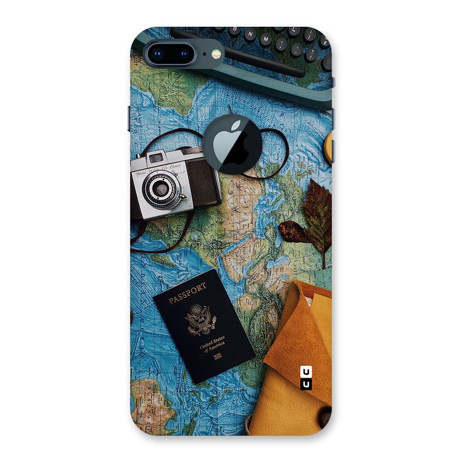 Travel Essentials Back Case for iPhone 7 Plus Logo Cut