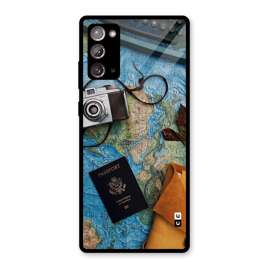 Travel Essentials Glass Back Case for Galaxy Note 20