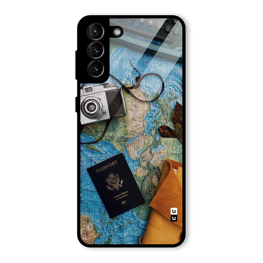 Travel Essentials Glass Back Case for Galaxy S21 Plus