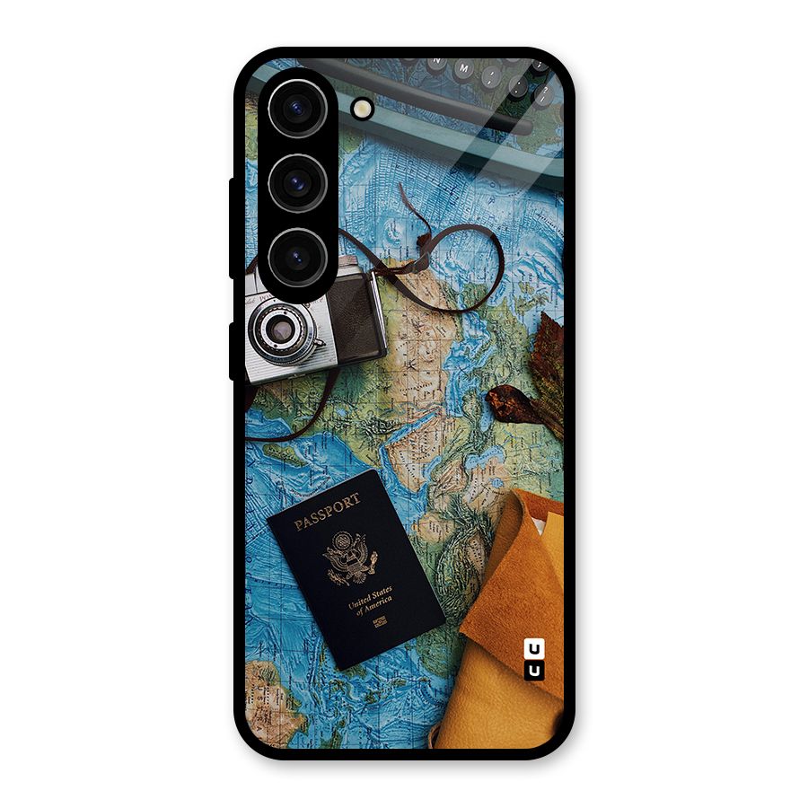 Travel Essentials Glass Back Case for Galaxy S23
