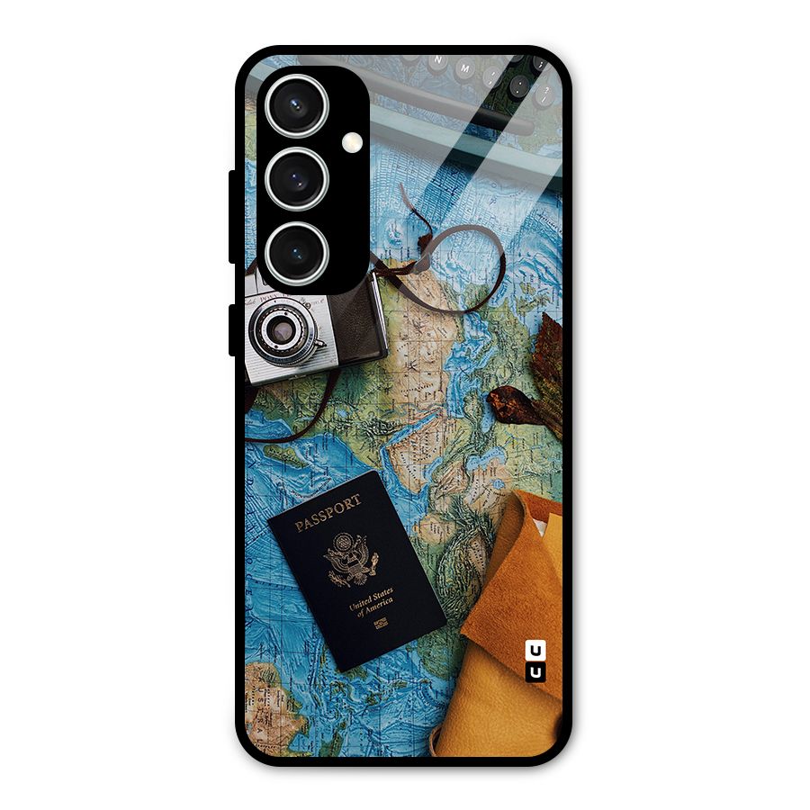Travel Essentials Glass Back Case for Galaxy S23 FE