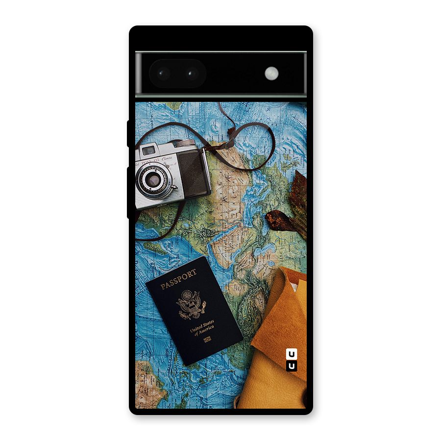Travel Essentials Glass Back Case for Google Pixel 6a