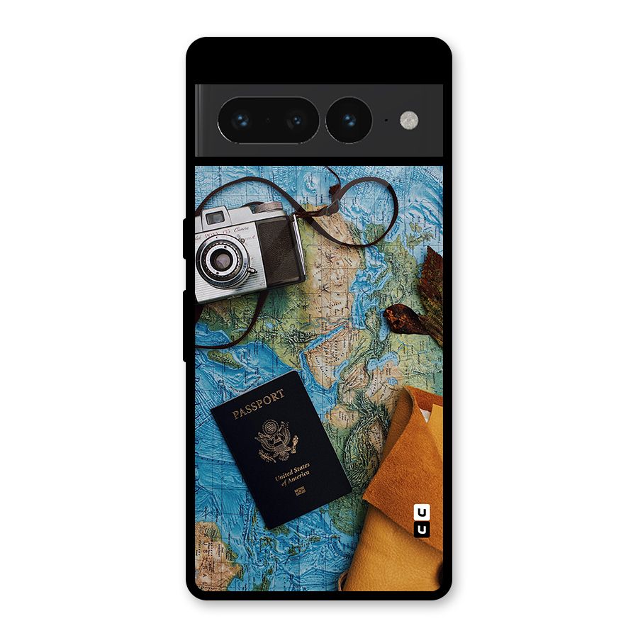 Travel Essentials Glass Back Case for Google Pixel 7 Pro
