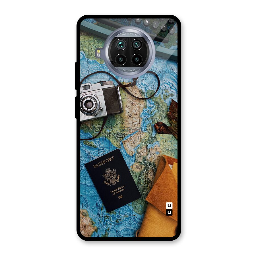 Travel Essentials Glass Back Case for Mi 10i