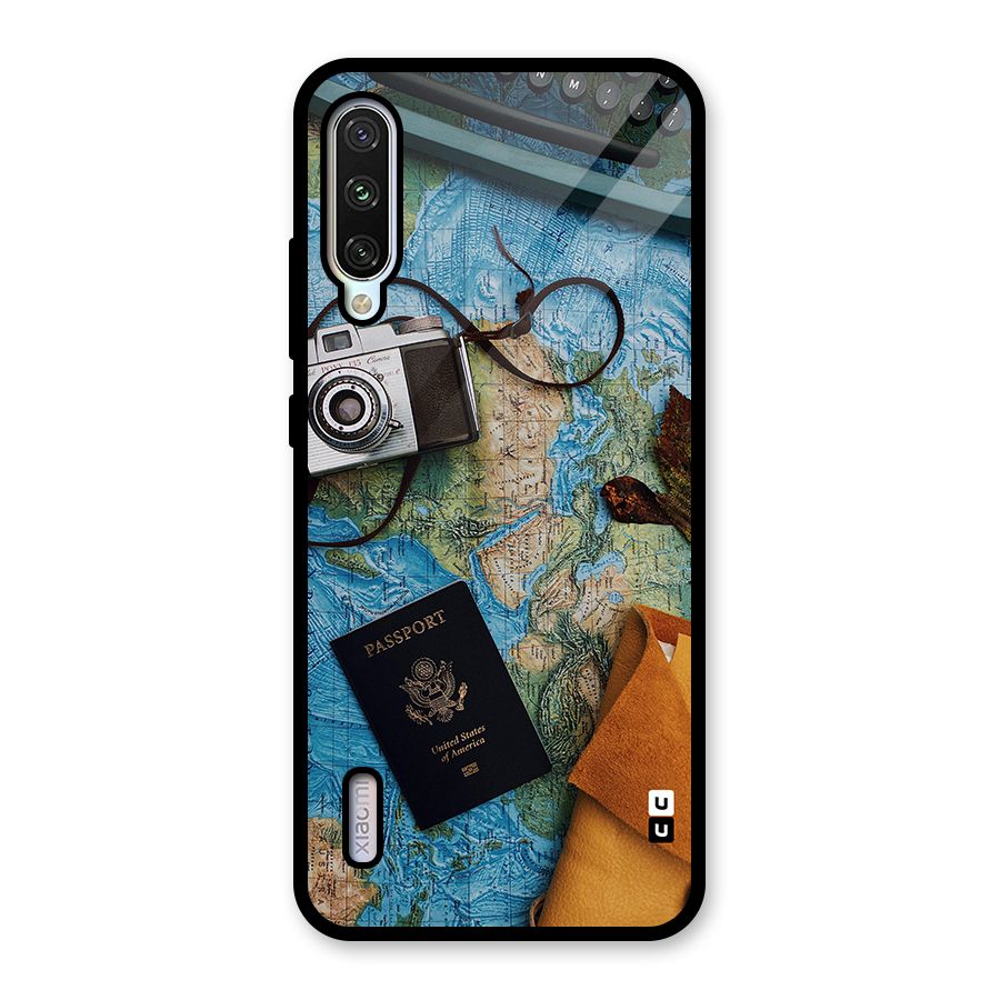 Travel Essentials Glass Back Case for Mi A3
