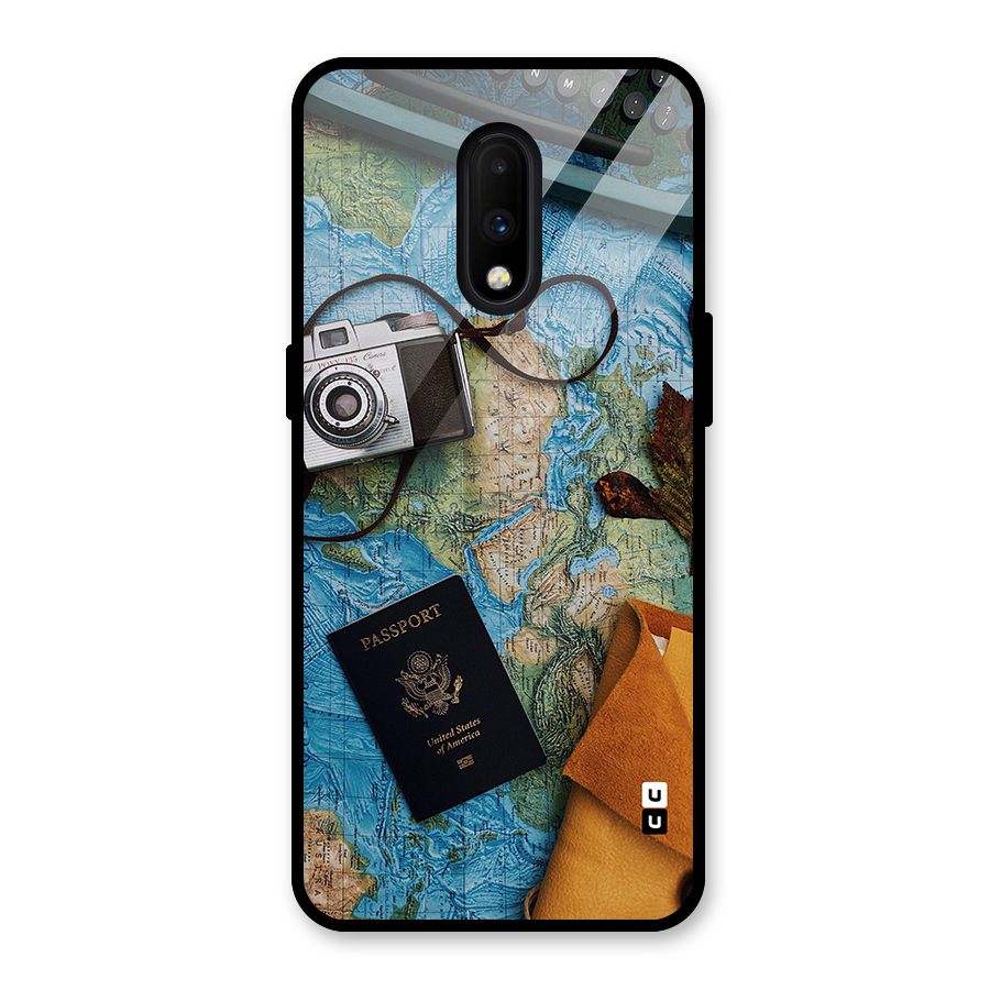 Travel Essentials Glass Back Case for OnePlus 7
