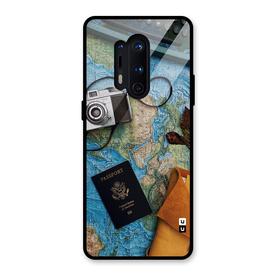Travel Essentials Glass Back Case for OnePlus 8 Pro