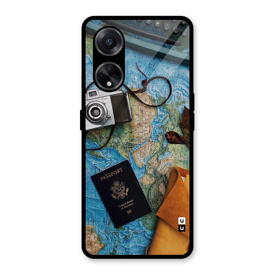 Travel Essentials Glass Back Case for Oppo F23