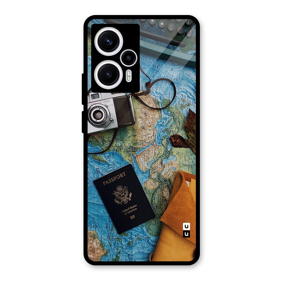 Travel Essentials Glass Back Case for Poco F5