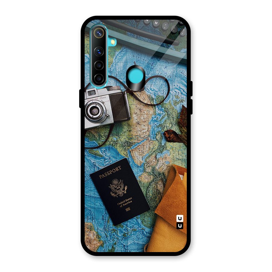 Travel Essentials Glass Back Case for Realme 5