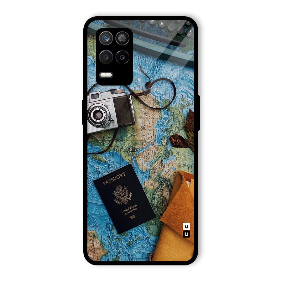 Travel Essentials Glass Back Case for Realme 8 5G