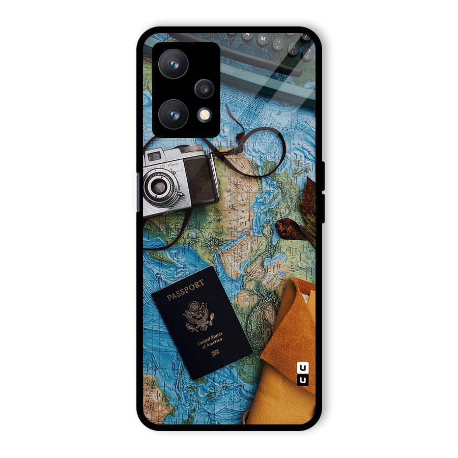 Travel Essentials Glass Back Case for Realme 9 Pro 5G