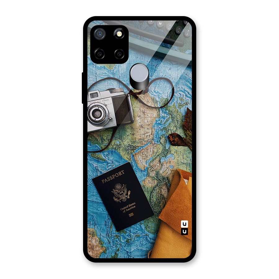 Travel Essentials Glass Back Case for Realme C12