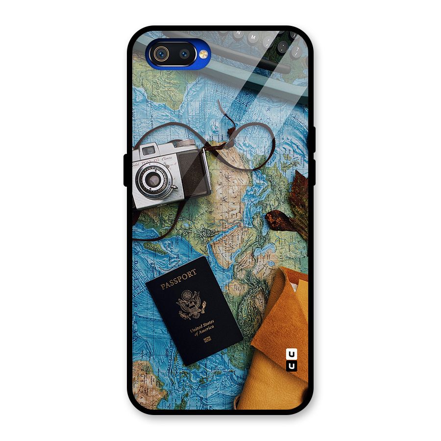 Travel Essentials Glass Back Case for Realme C2