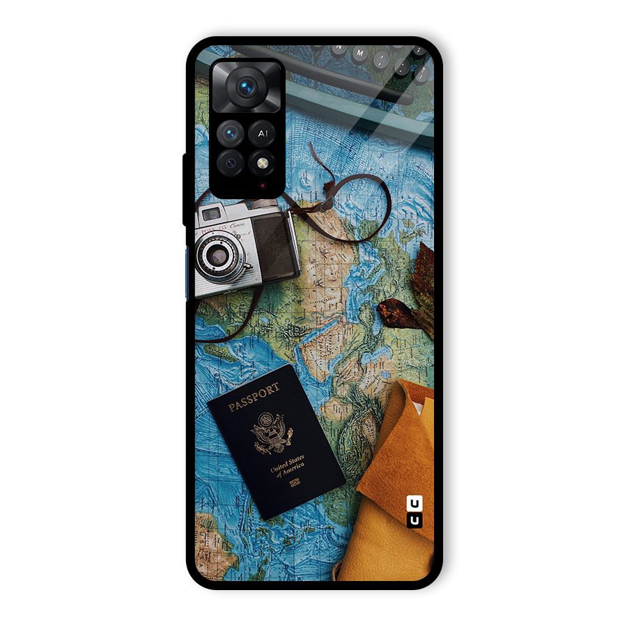 Travel Essentials Glass Back Case for Redmi Note 11 Pro Plus 5G