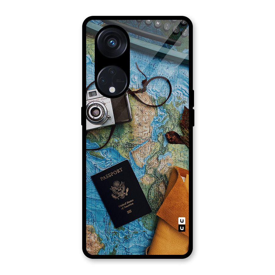 Travel Essentials Glass Back Case for Reno8 T 5G