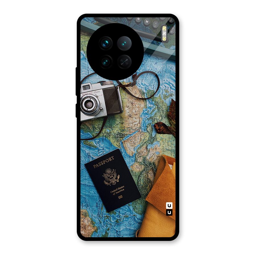 Travel Essentials Glass Back Case for Vivo X90