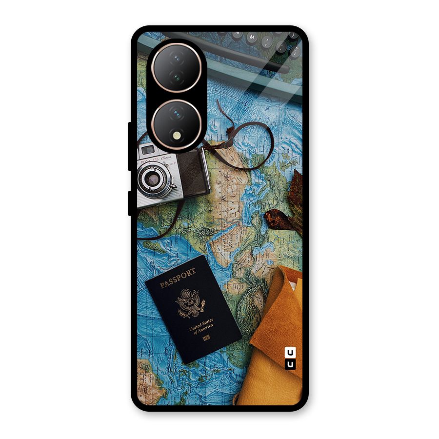 Travel Essentials Glass Back Case for Vivo Y100A