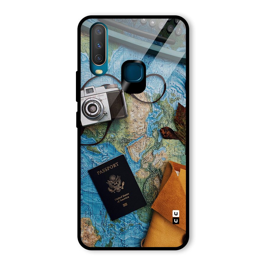 Travel Essentials Glass Back Case for Vivo Y12