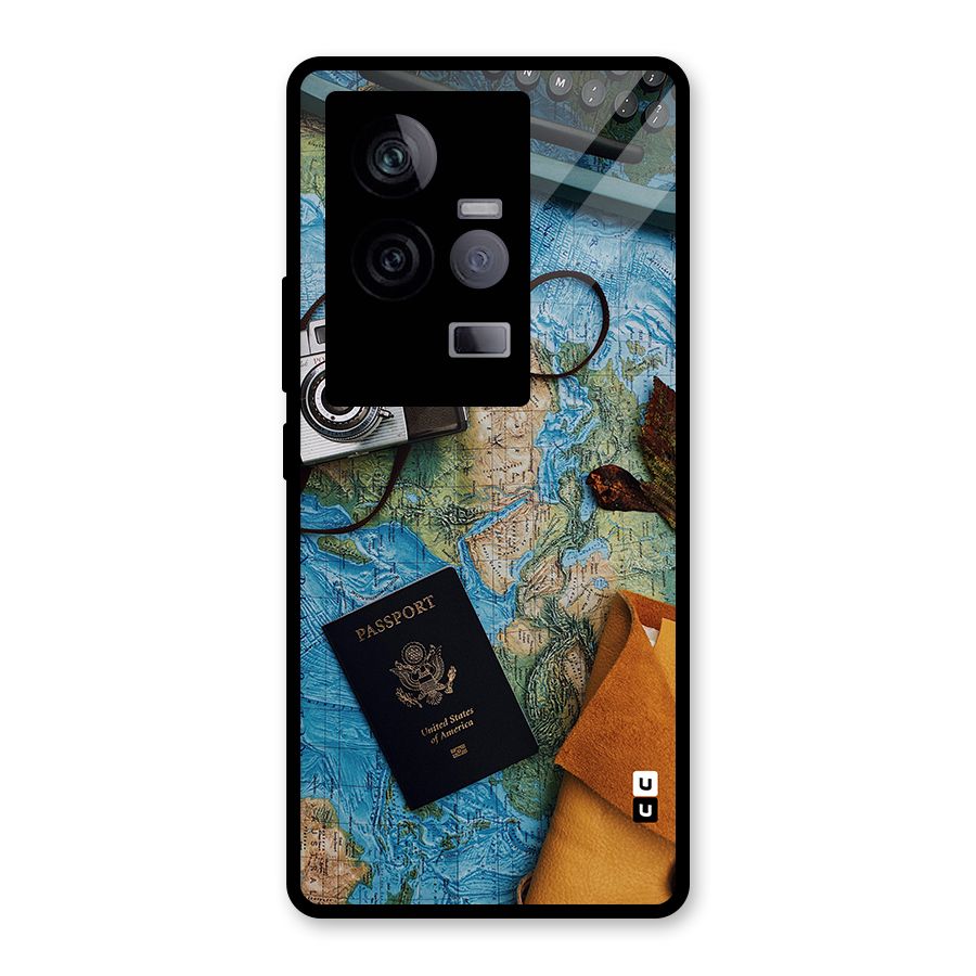 Travel Essentials Glass Back Case for Vivo iQOO 11 5G