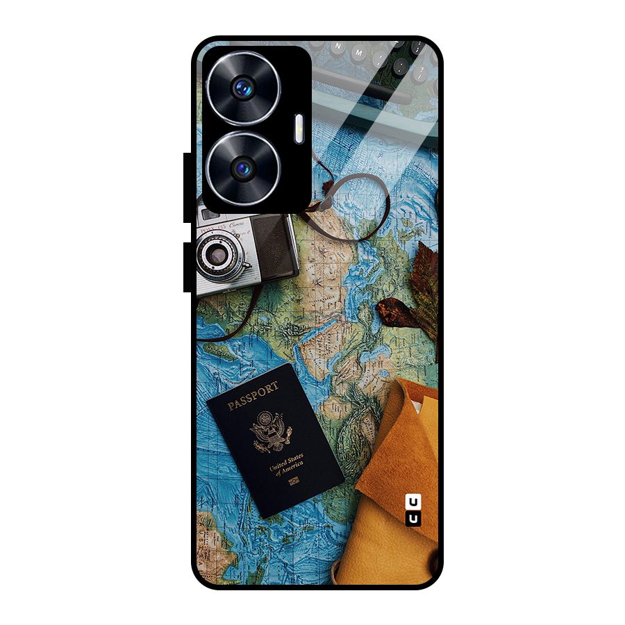 Travel Essentials Glass Back Case for realme C55
