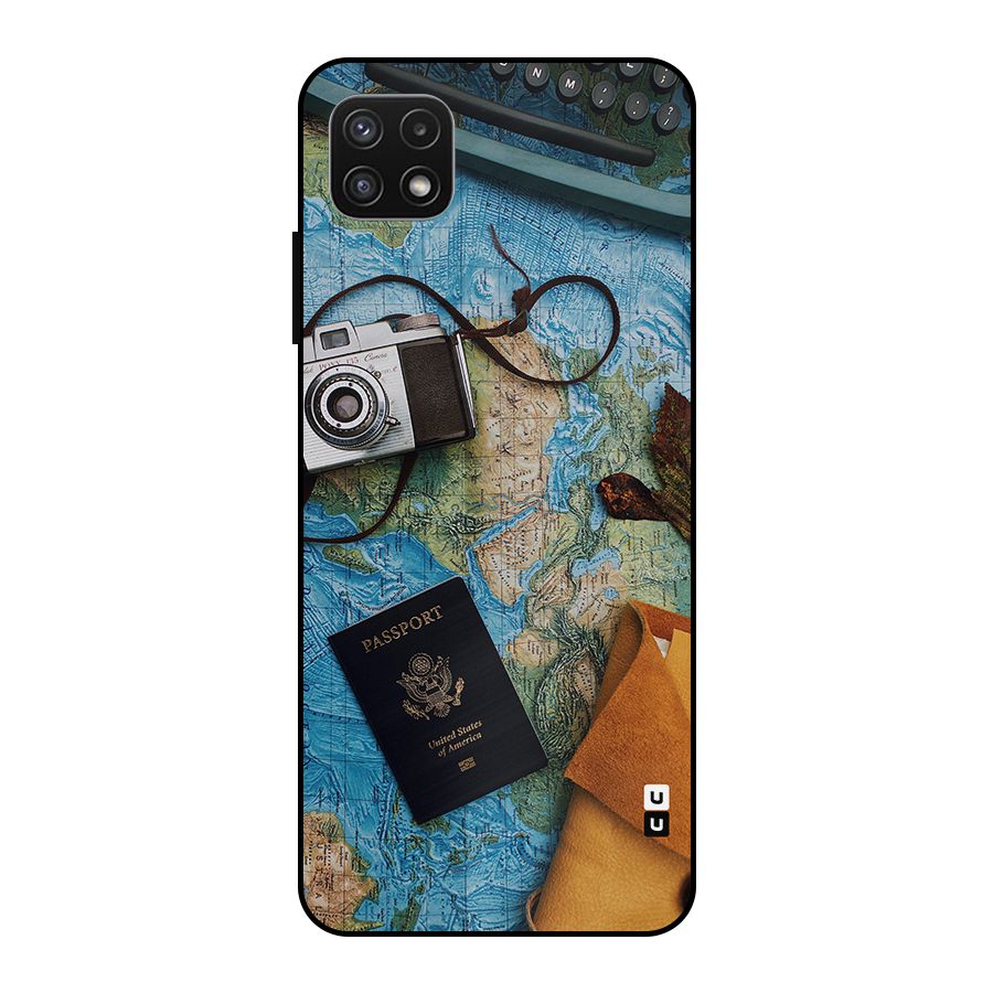 Travel Essentials Metal Back Case for Galaxy A22 5G