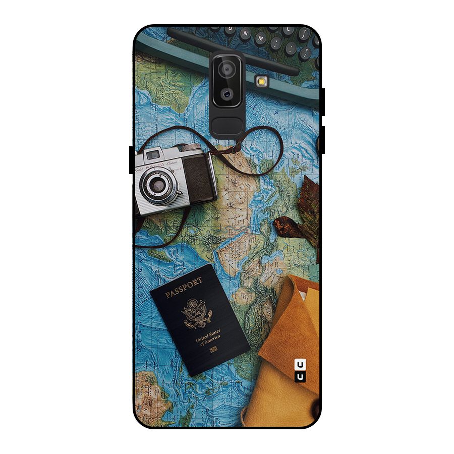 Travel Essentials Metal Back Case for Galaxy J8