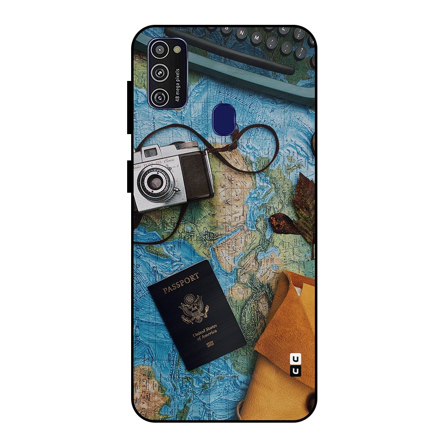 Travel Essentials Metal Back Case for Galaxy M30s