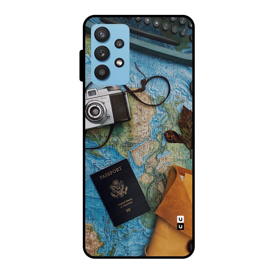 Travel Essentials Metal Back Case for Galaxy M32 5G