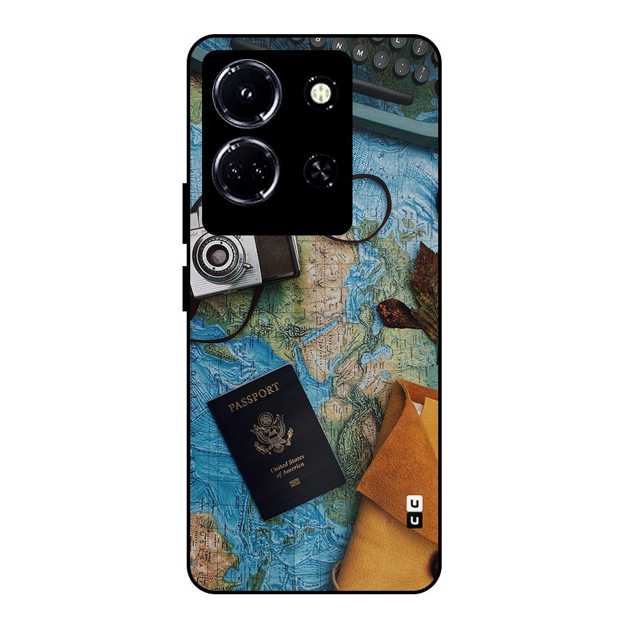 Travel Essentials Metal Back Case for Infinix Note 30 5G