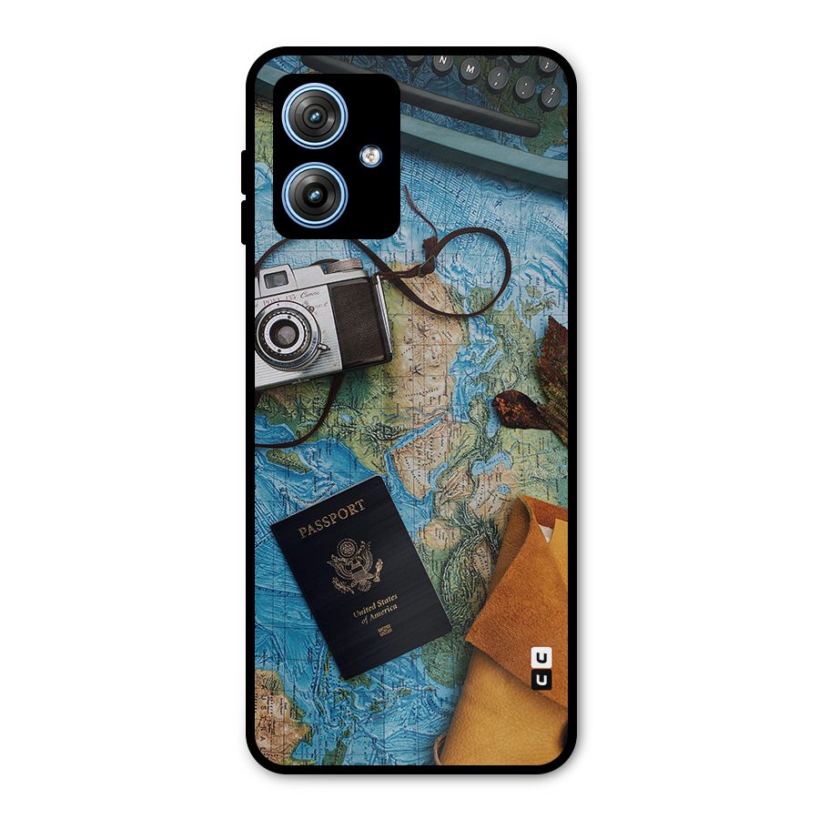 Travel Essentials Metal Back Case for Moto G54