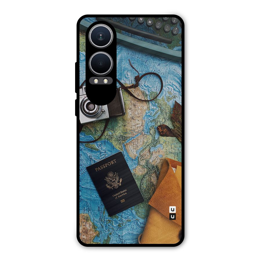 Travel Essentials Metal Back Case for OnePlus Nord CE4 Lite