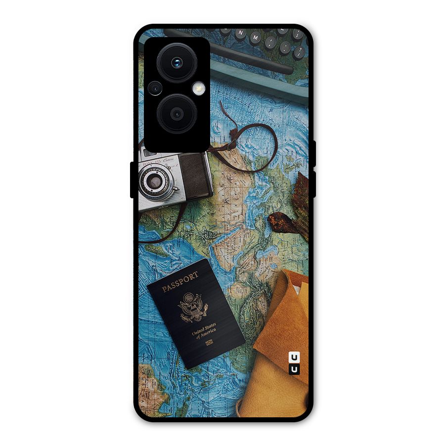 Travel Essentials Metal Back Case for Oppo F21 Pro 5G