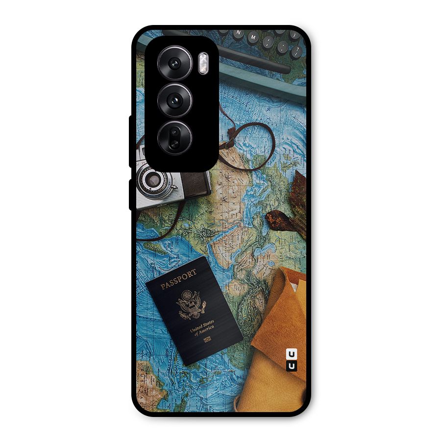 Travel Essentials Metal Back Case for Oppo Reno12
