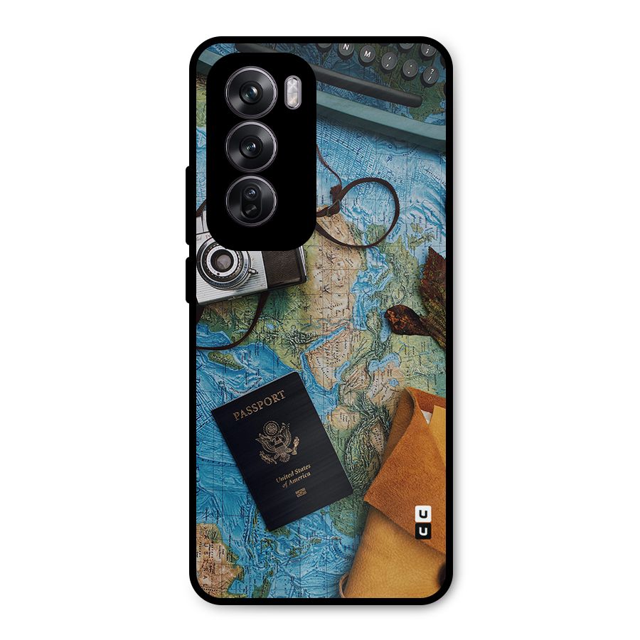 Travel Essentials Metal Back Case for Oppo Reno12 Pro