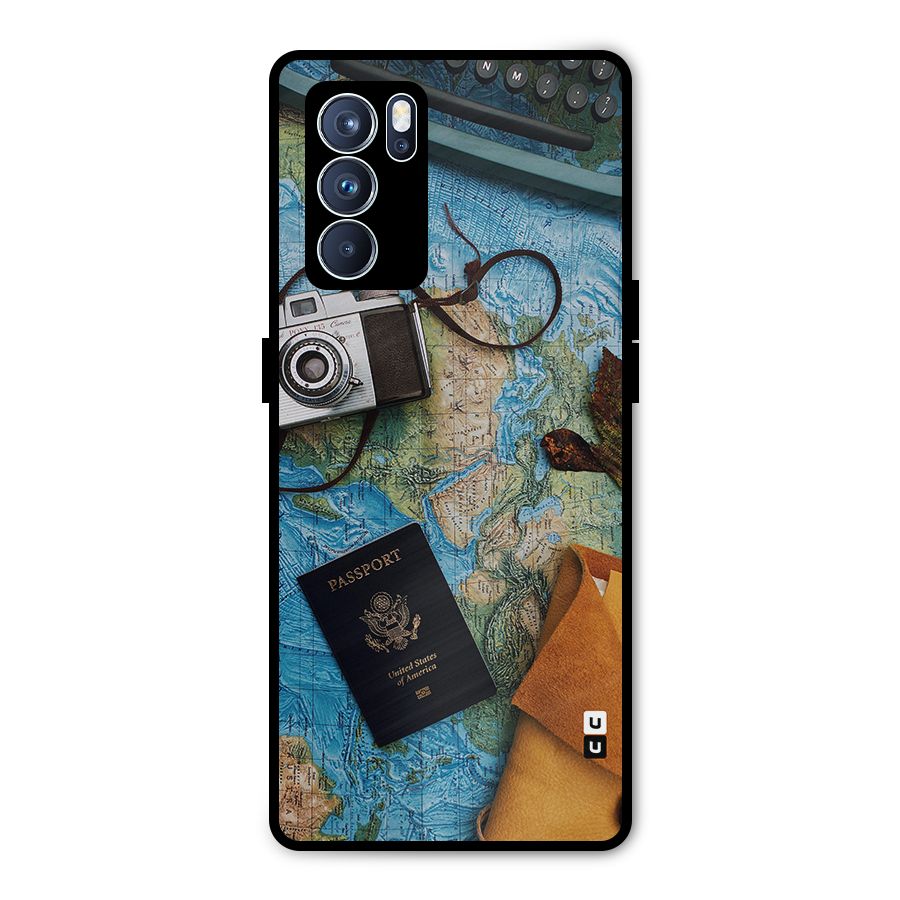 Travel Essentials Metal Back Case for Oppo Reno6 Pro 5G