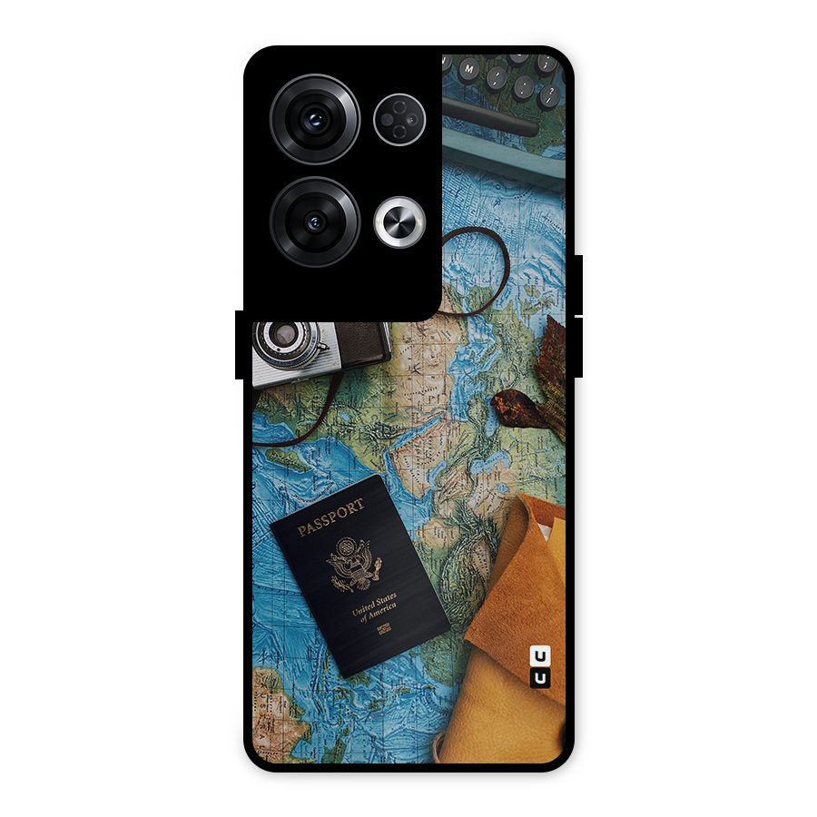 Travel Essentials Metal Back Case for Oppo Reno8 Pro 5G