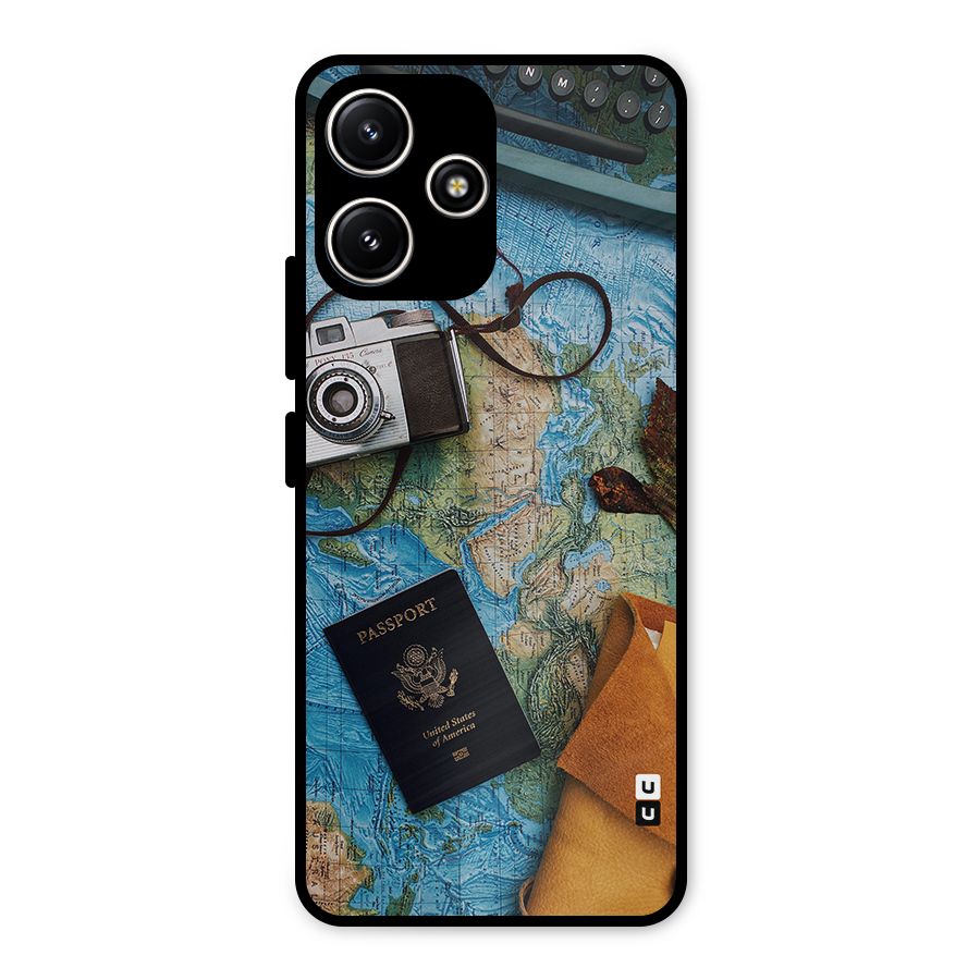 Travel Essentials Metal Back Case for Poco M6 Pro