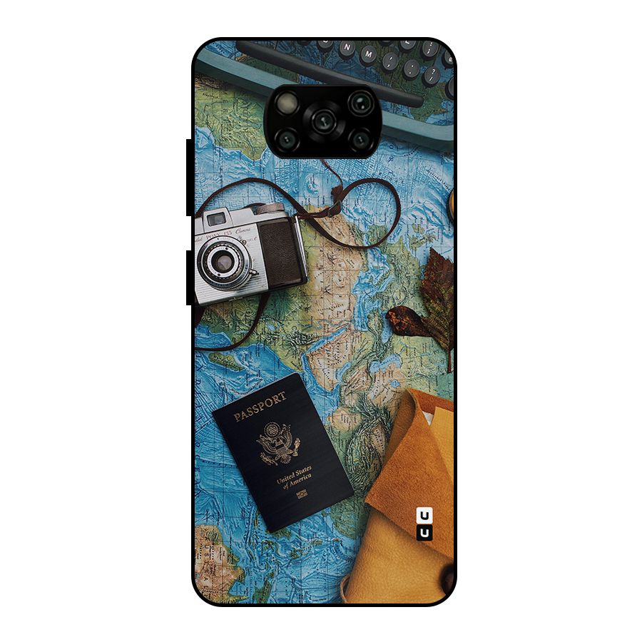 Travel Essentials Metal Back Case for Poco X3