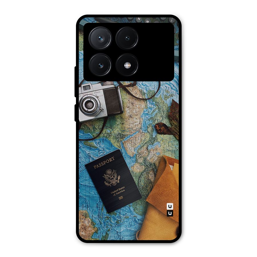 Travel Essentials Metal Back Case for Poco X6 Pro