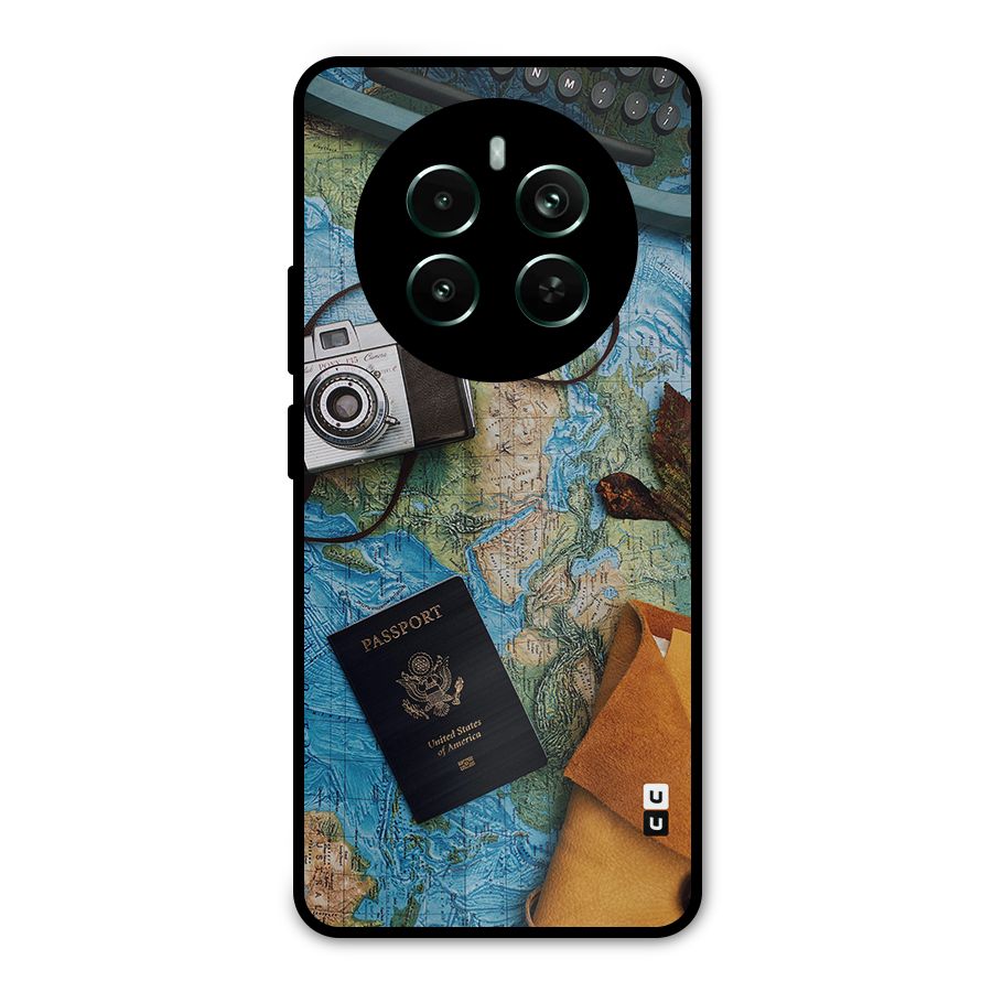 Travel Essentials Metal Back Case for Realme 12 Plus